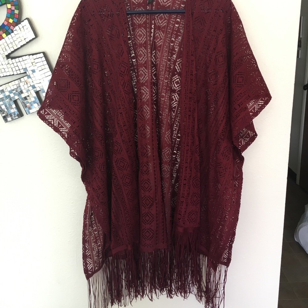 LB crochet shawl. One size